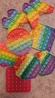 8 Set Pop It Spielzeug, Regenbogen