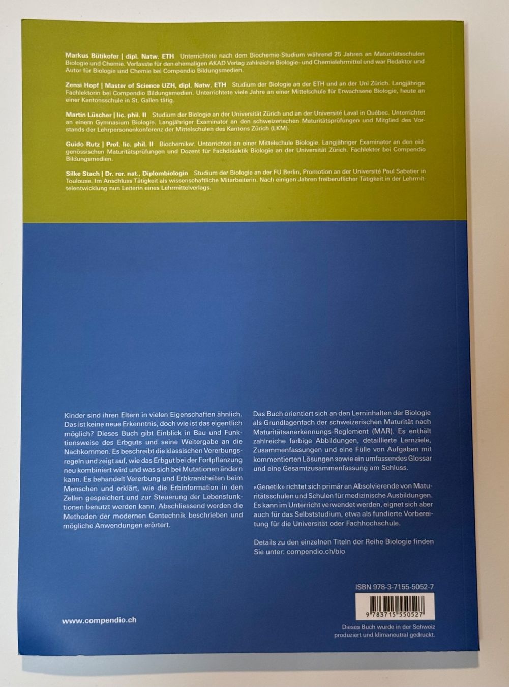 Libri: Genetik (4. Auflage 2023) | Compendio – Usato da Rapperswil SG venduto da Maria_________ 1