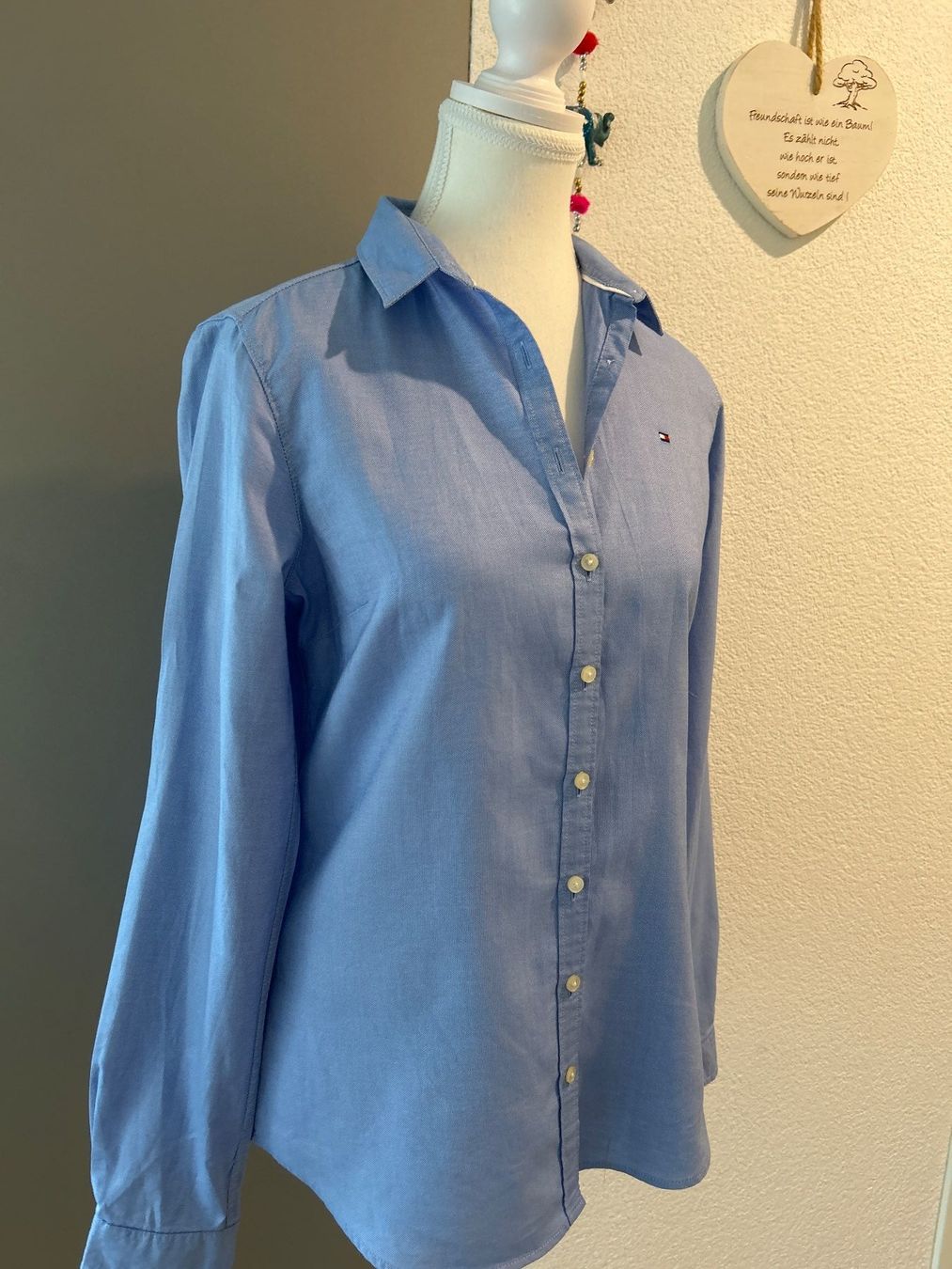 Tommy Hilfiger Camicette: Damen Bluse hellblau von Tommy Hilfiger Grösse 6 – Usato da Brunnen venduto da Nala2929 3