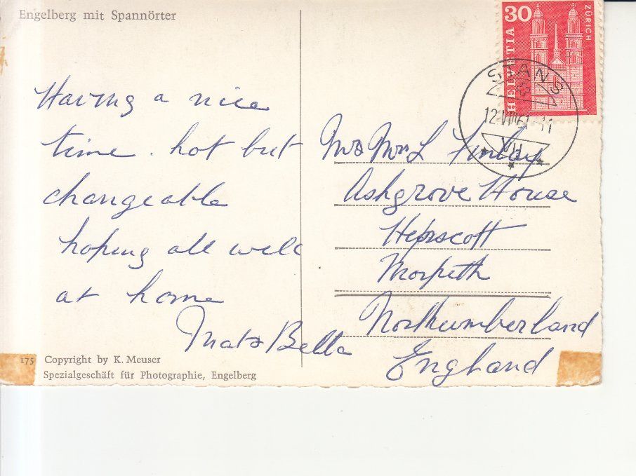 Cartoline postali: Engelberg 1961 – Usato da Bürglen TG venduto da StampGraf 1