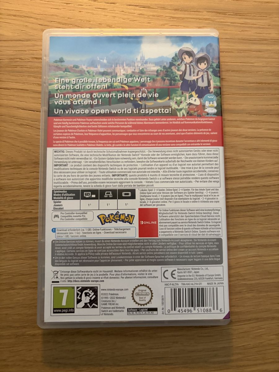 Pokémon Giochi: Pokémon Purpur / Violet - Nintendo Switch – Usato da Pully venduto da FunkyGames 1