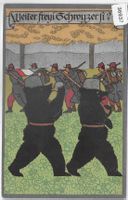Bärner Bär -  Weiter freyi Schwyzer si? franz. Grenze- Litho