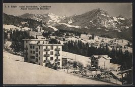Chesières, Hotel Belvedere im Winter au