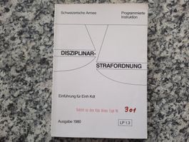 Lehrprogramm 1.3 - Disziplinar-Strafordnung