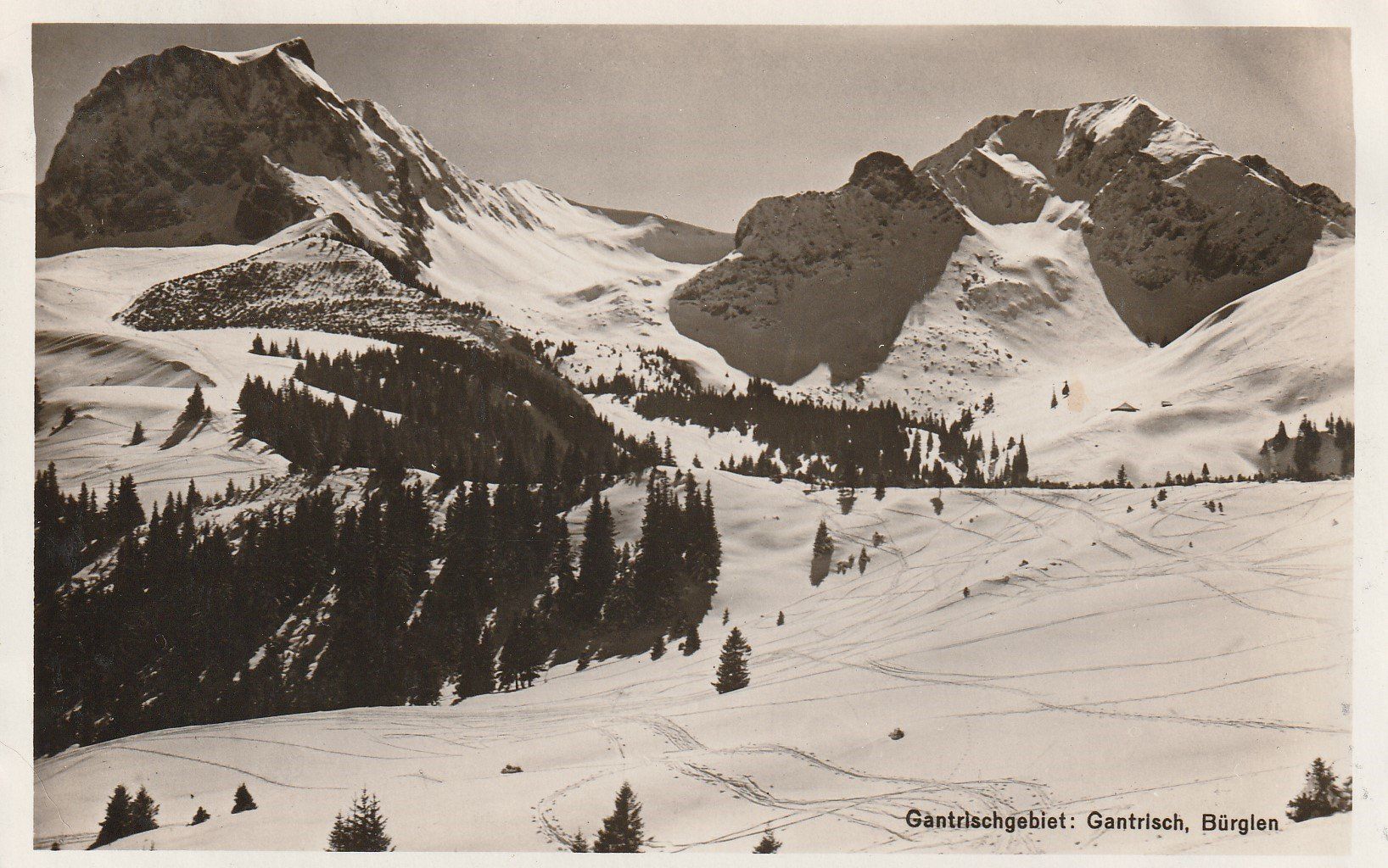 Cartoline postali: AK - Gantrisch - gel. 23.1.1936 – Usato da Fribourg venduto da schnalla92
