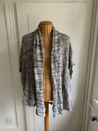 ECOTÉ - Strickjacke schwarz-weiss S