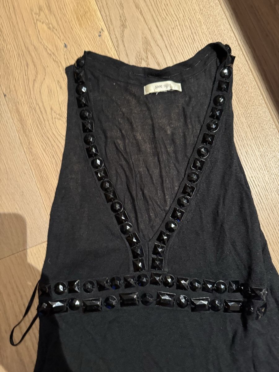 Mango Top: Schwarzes Top mit Strass Gr. S, Mango Suit – Usato da Küsnacht ZH venduto da ToddyGinger 4