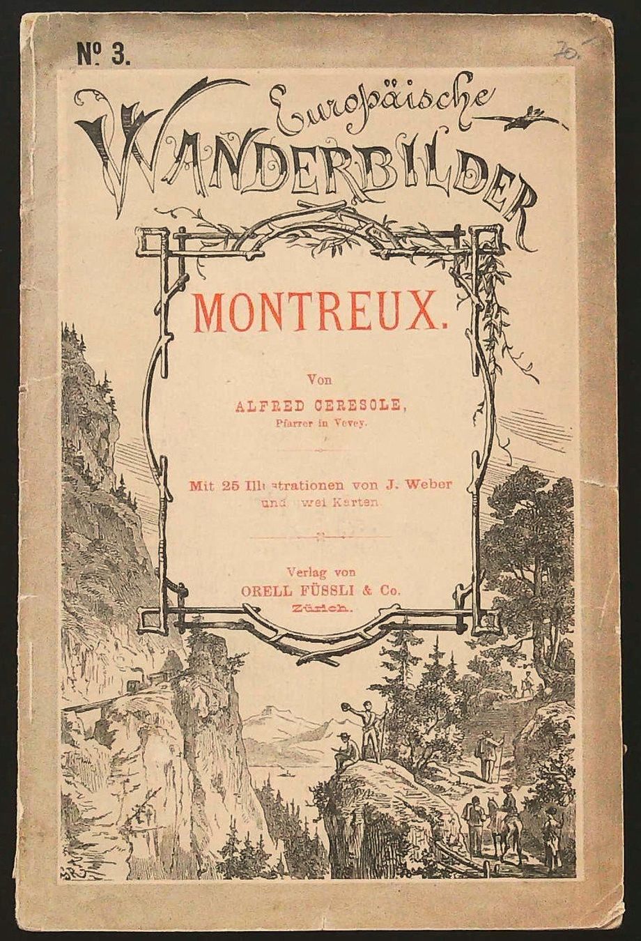 Libri: Montreux  Wanderbild  um 1885 – Usato da Rafz venduto da Helvet32