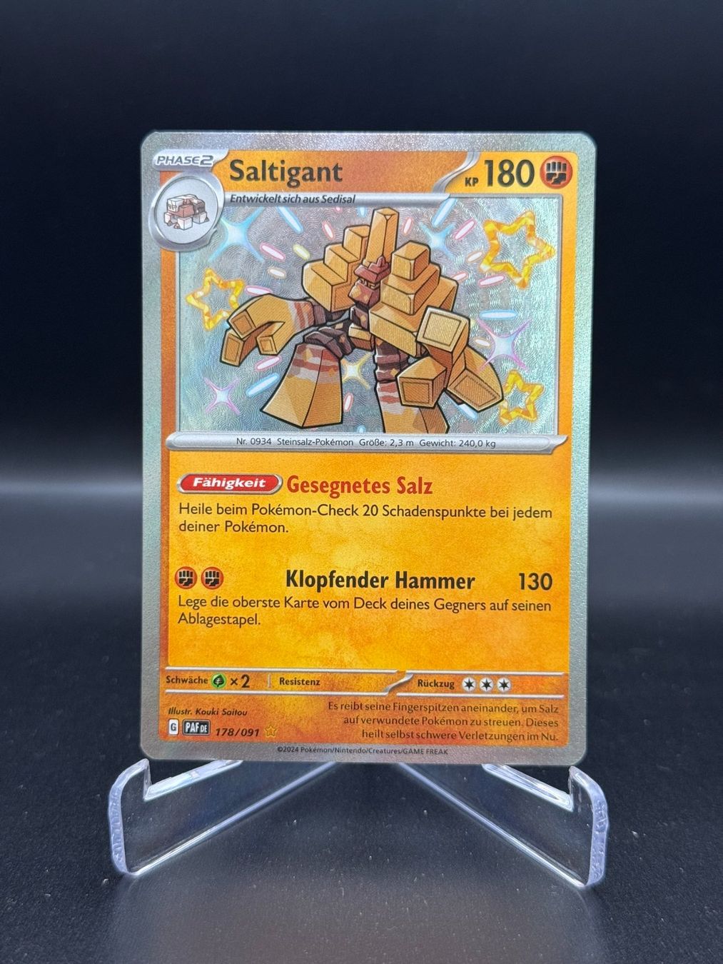 Pokémon Carte collezionabili: Saltigant (PAF 178) - Shiny – Usato da Birmensdorf ZH venduto da SnorlaxMail