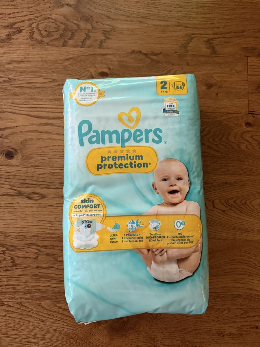 Pampers Secchi per pannolini & Pannolini: Pampers Premium Protection Grösse 2 56 Stk. – Nuovo e nell'imballaggio originale da Riedholz venduto da Elena_Natascha