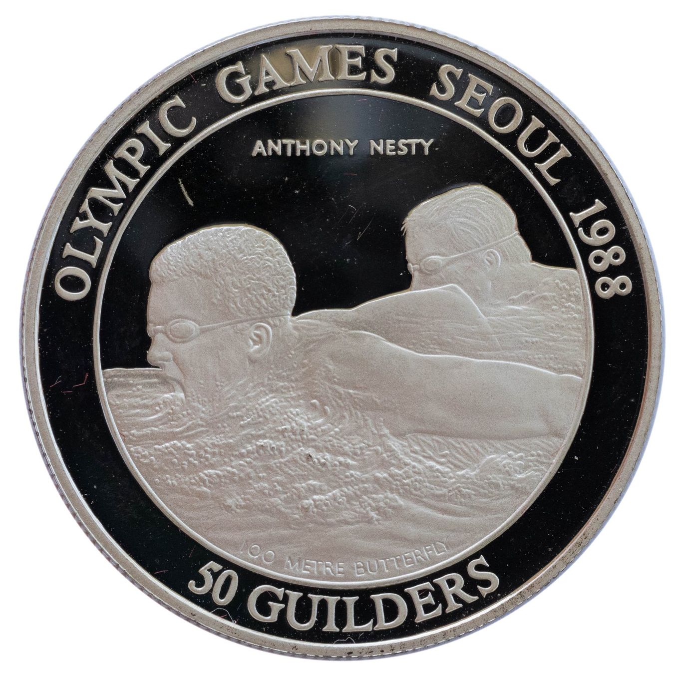 Tutti le monete: Suriname 50 Guilders 1988 Silber – Usato da Rotkreuz venduto da num_6343