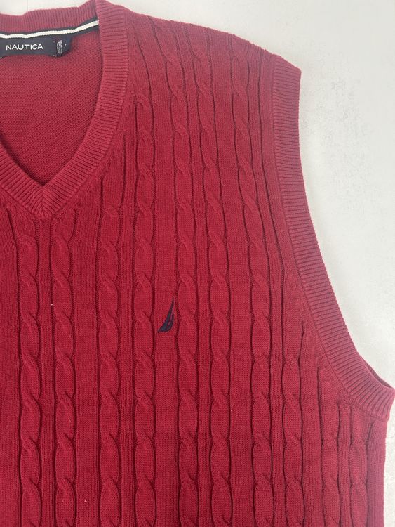 Pull sans manches rouge Nautica, taille L 2
