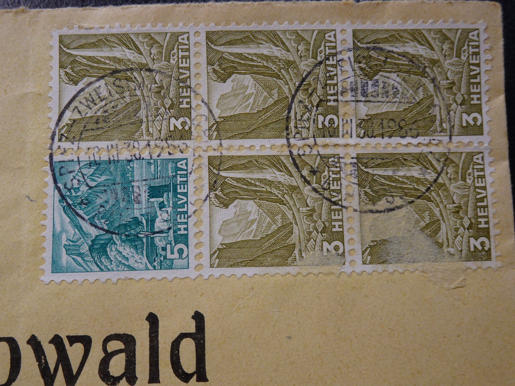 Tutti i francobolli: 10.III.38., E. HOWALD, BURGDORF, LANDSCHAFTSBILDER – Usato da Eschenbach SG venduto da eDaisy 1