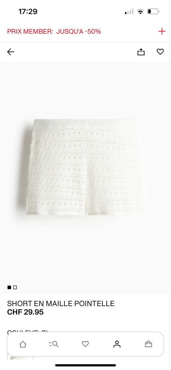 H&M Pantaloni: Short S d’été en maille pointelle – Usato da Lonay venduto da jes_8znz 2