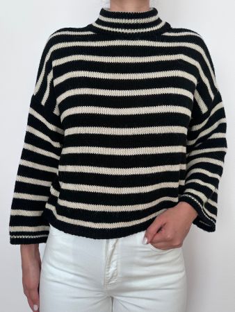 Strickpullover mit Streifen, Grösse M
