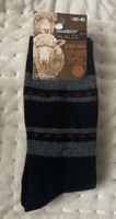 HERREN SOCKEN / WOLLSOCKEN - SCHWARZ/GRAU - GR 40/46 - NEU