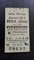 1 Fahrkarte Schweiz 1953 (für Sammler)