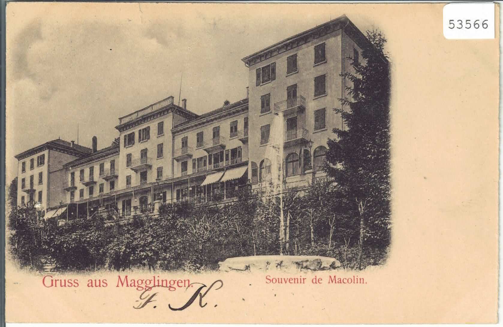 Cartoline postali: Gruss aus Magglingen - Souvenir de Macolin – Difettoso da Ettingen venduto da Kartenplanet