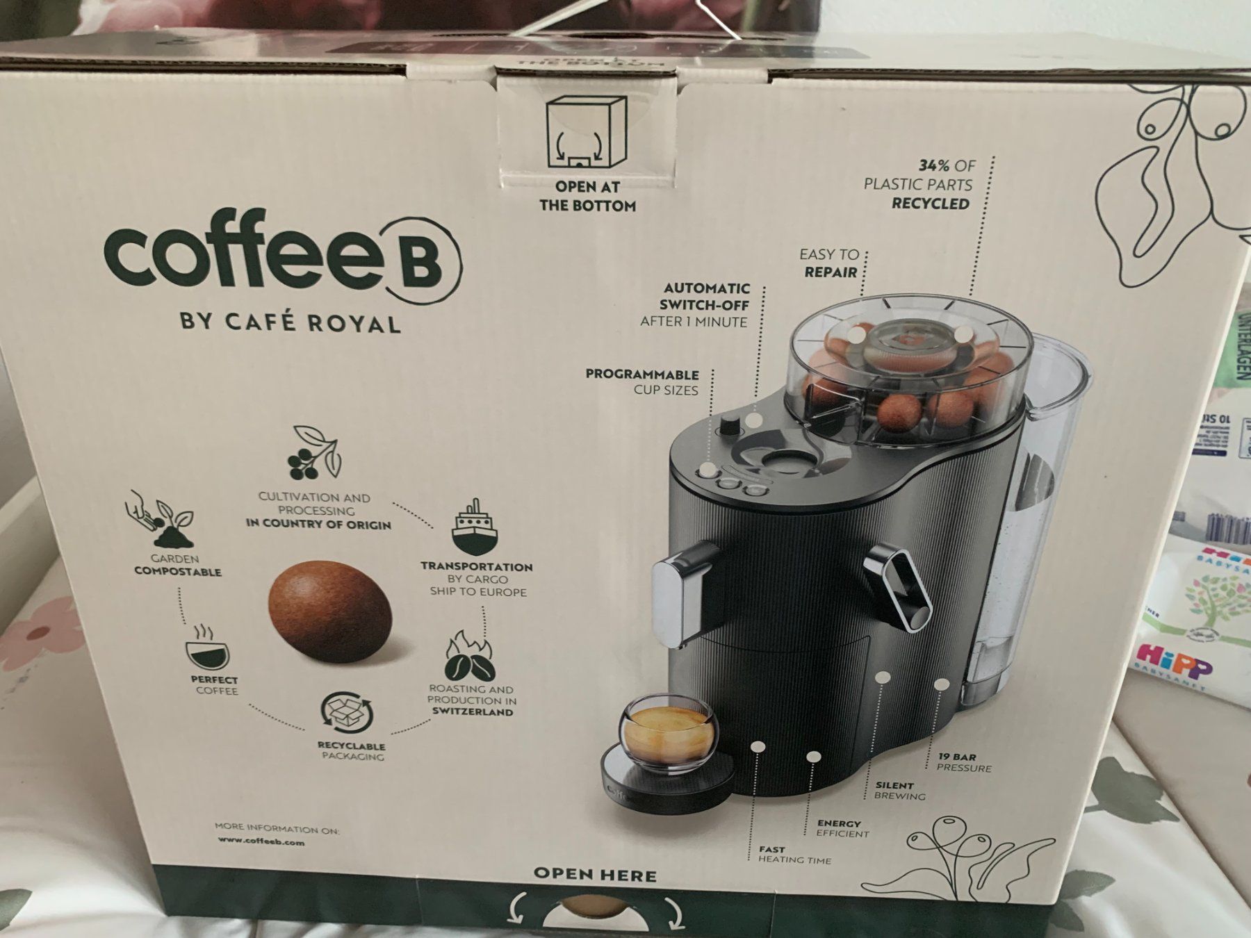 Coffee B Macchine per caffè & Macchine per espresso: NEUE Coffee B Globe Black Kaffeemaschine - Neu – Nuovo e nell'imballaggio originale da Arbon venduto da Saemis
