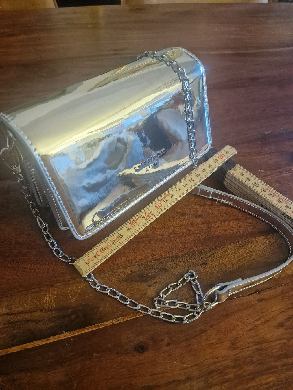 Borse da donna: Handtasche in Silber Glanz – Nuovo (secondo la descrizione) da Rheineck venduto da Namaste 4