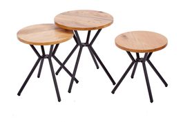 Beistelltische 3er Set - Wildeiche