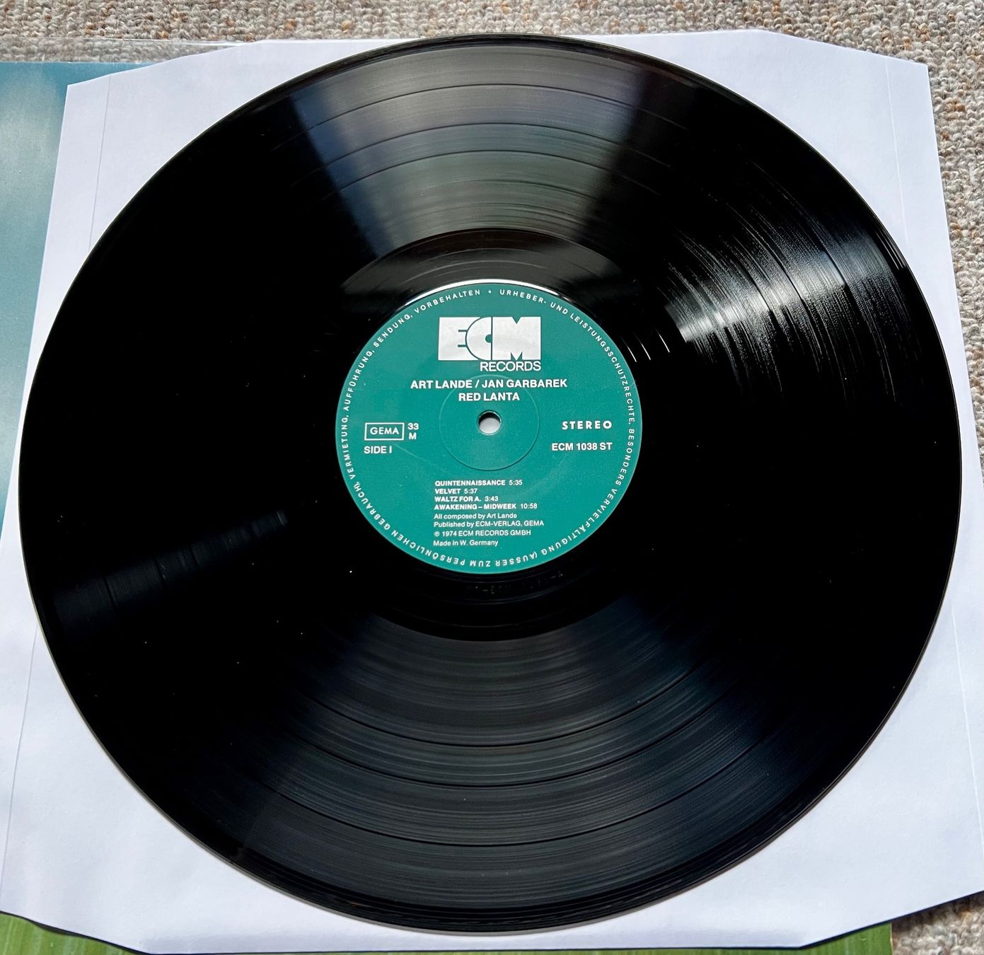 LP ECM Red Lanta Art Lande Jan Garbarek GEWASCHEN (Gebraucht) in ...