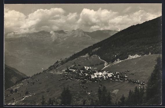 Cartoline postali: Saint-Luc, Panorama et Alpes bernoises – Usato da Berlin venduto da bartko-reher