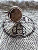 Bague Clou de Selle Hermès en argent massif bronze / argent