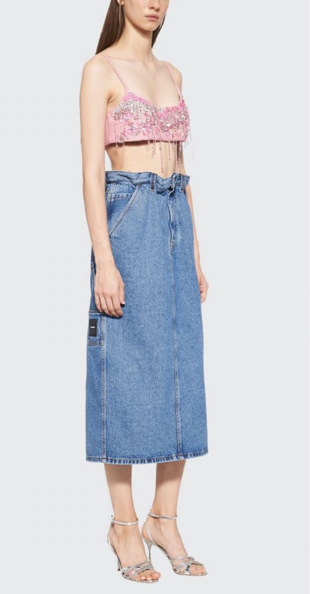 Miu Miu Gonne: Miu miu denim midi skirt – Nuovo (secondo la descrizione) da Brugg AG venduto da Lovelux73