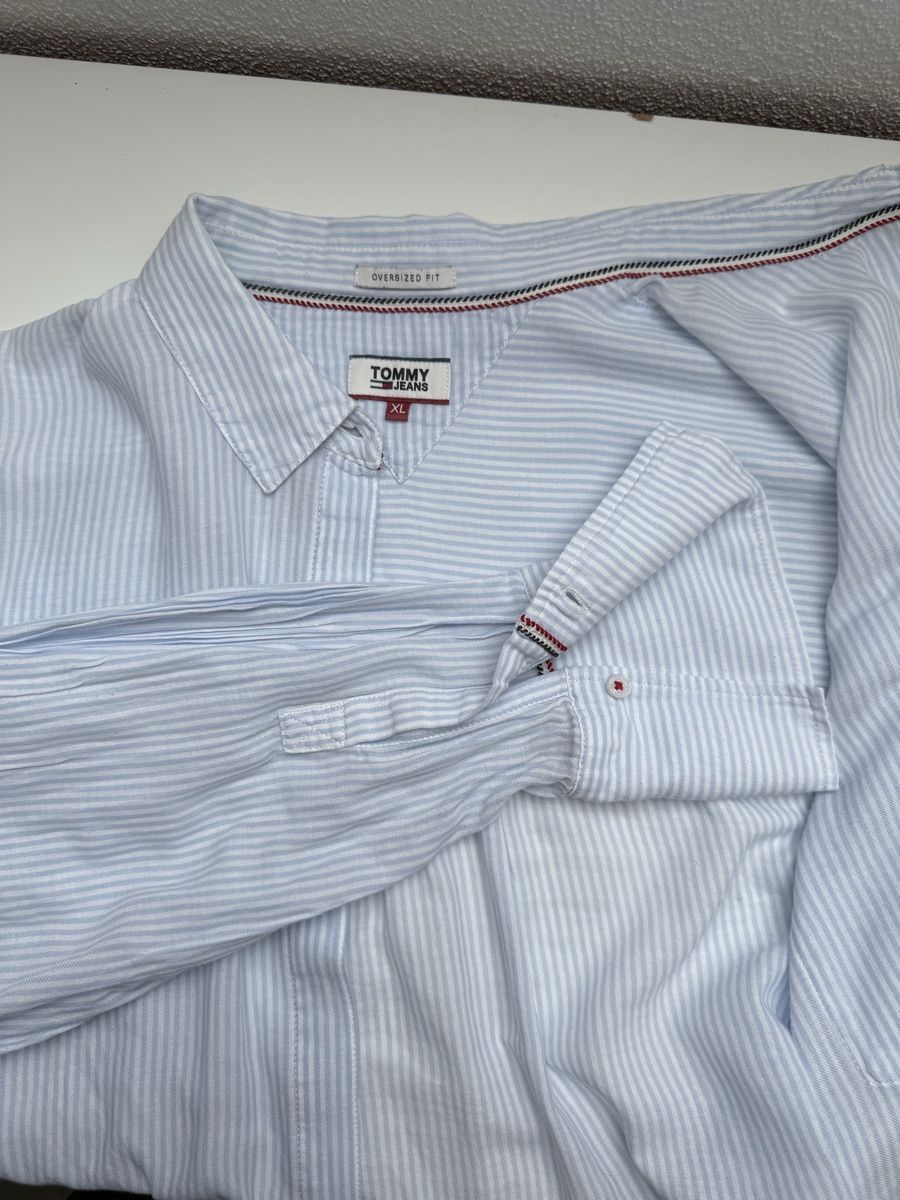 Tommy Hilfiger Camicette: TOMMY JEANS Hemdbluse Damen, Gr. XL – Usato da Islikon venduto da Julies_wardrobe 4