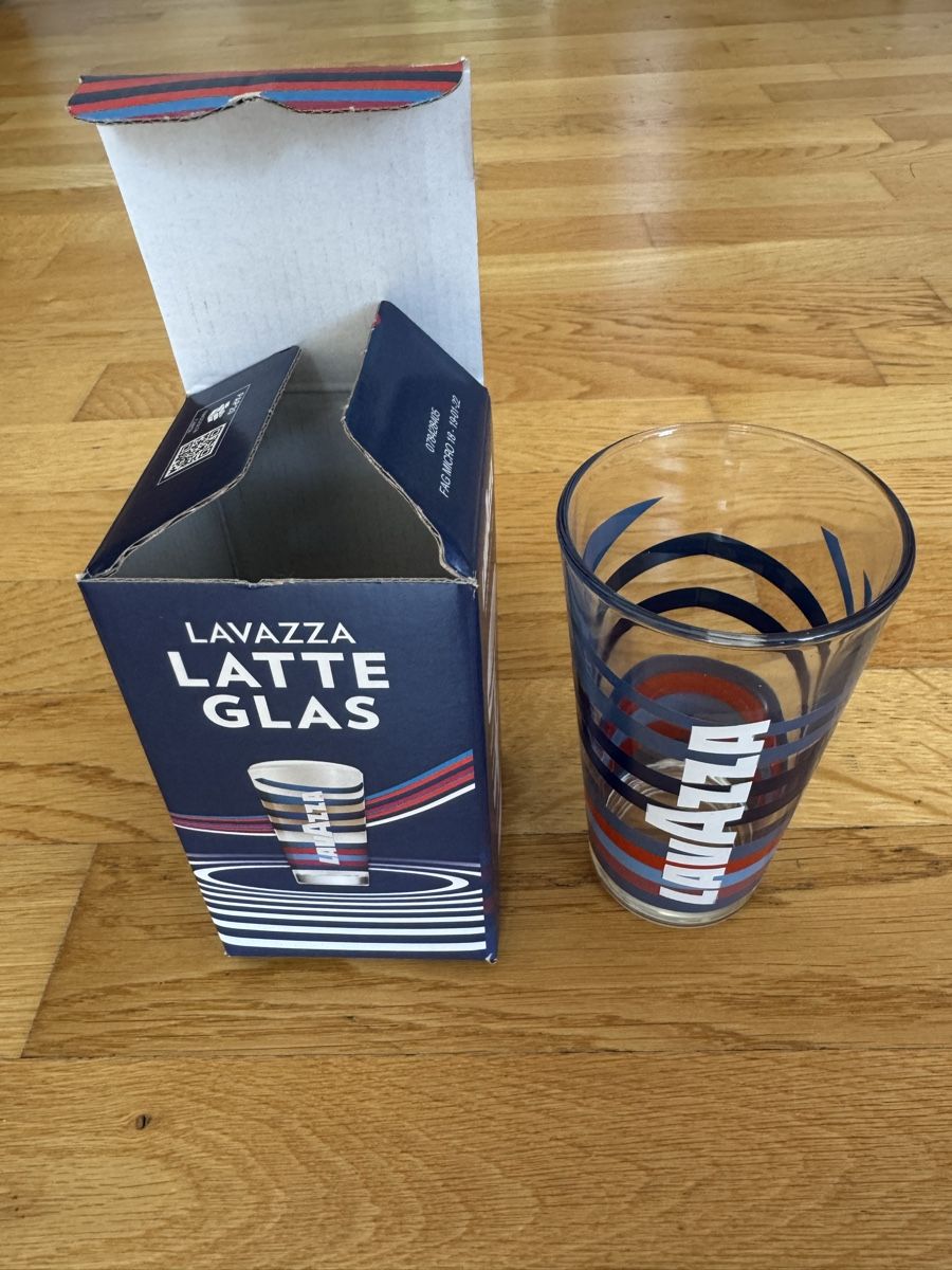 Bicchieri: Kaffeglass Latte Lavazza – Nuovo e nell'imballaggio originale da Mellingen venduto da Frank55