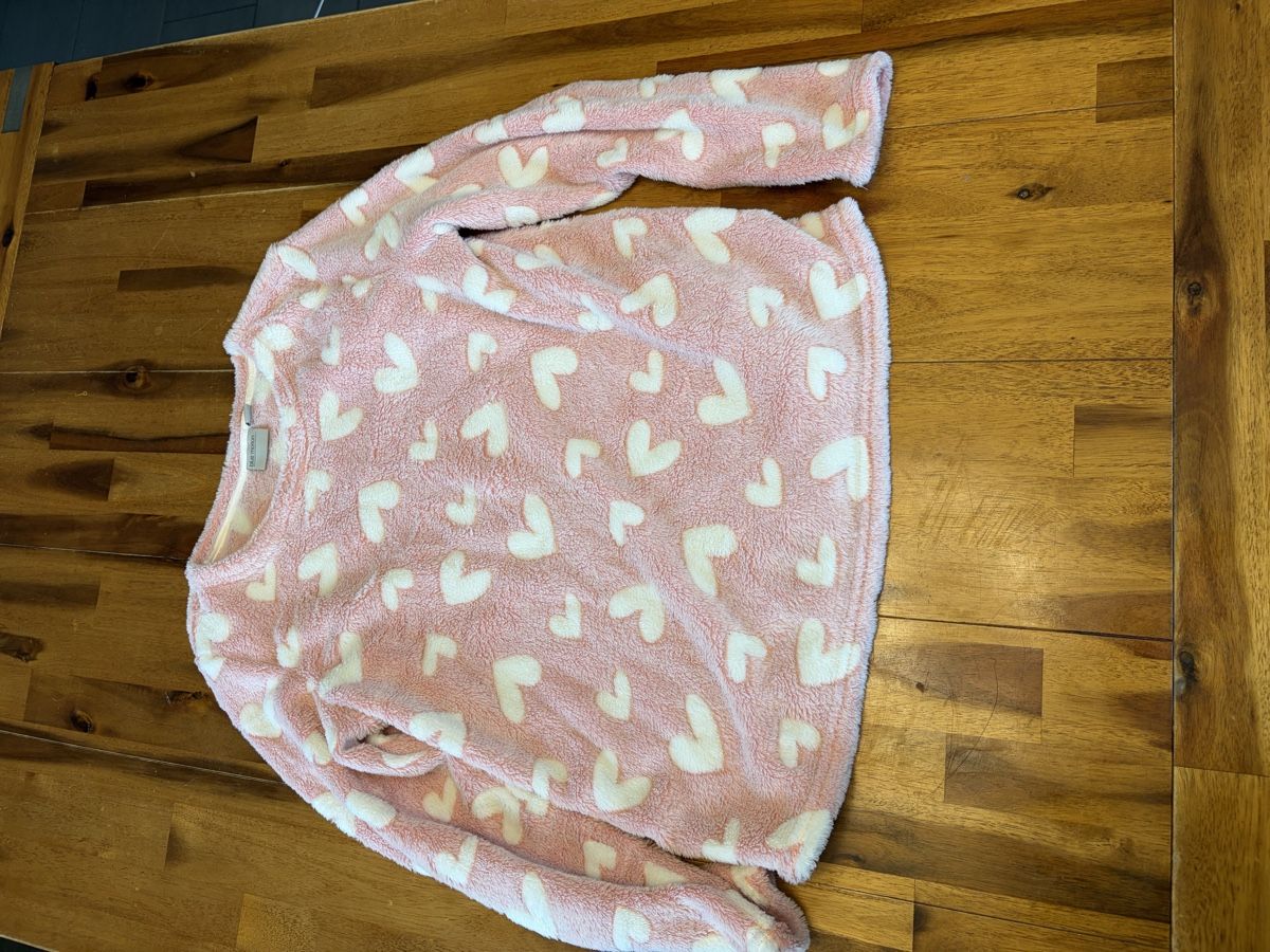 Pigiama & Simili: Plüsch Pullover Blue Motion rosa Herzmuster Grösse 36/38 – Nuovo (secondo la descrizione) da Inwil venduto da Michl77 1