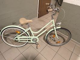 24-Zoll-Kindervelo in Creme mit Rücktrittbremse