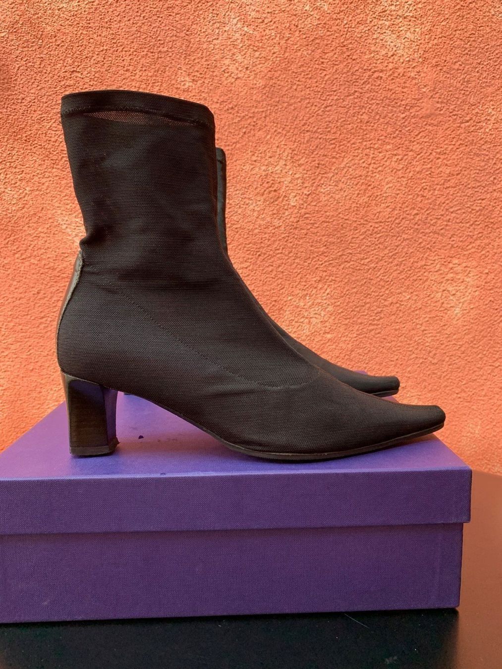 Scarpe da donna: GIORGIO M: Coole schwarze Textil-Stiefelette, 36,5 – Usato da Luzern venduto da paulablue