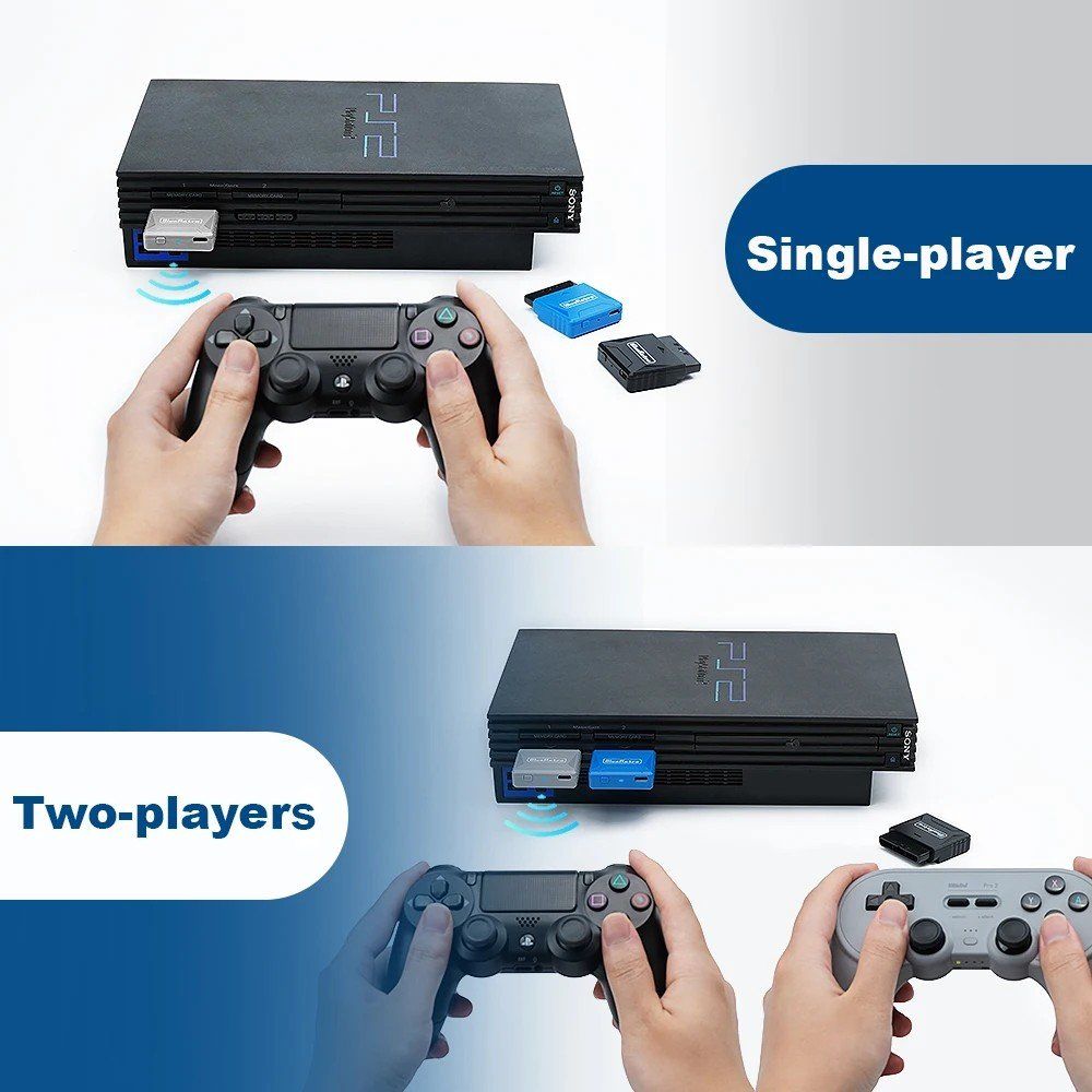 Console: Bluetooth Adapter Empfänger PS1 PS2 kabellos Controller – Nuovo e nell'imballaggio originale da Genève venduto da Promo- 4