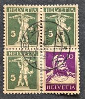 Schweiz-Z17y Tellbub+Tell/Viererblock • (SBK 70.-)