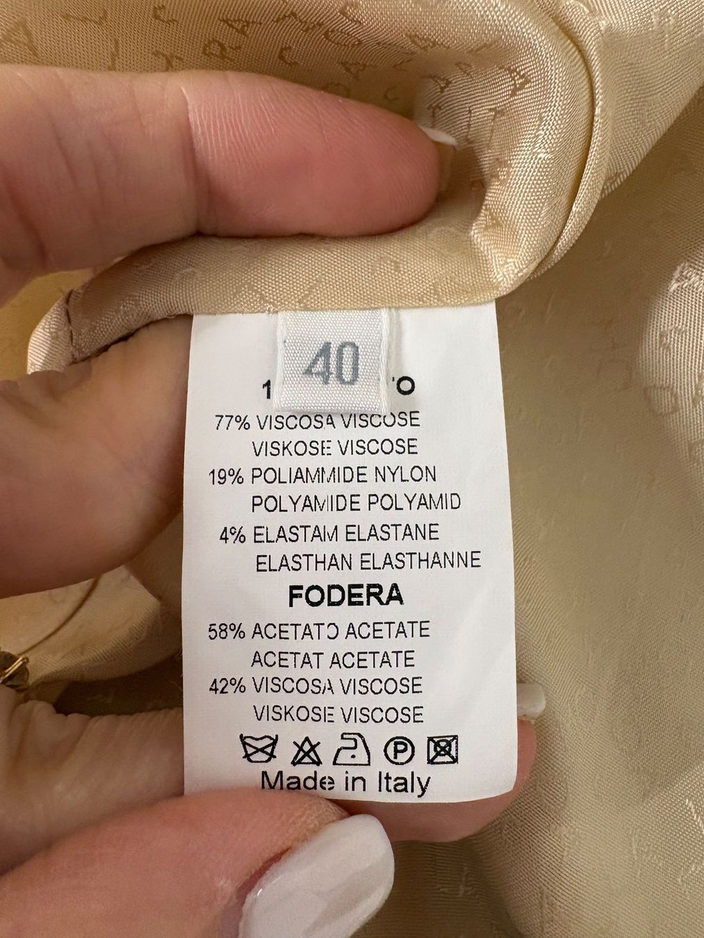 Giacche: Laltramoda Blazer Gr. 36 Creme Viskose – Usato da Regensdorf venduto da secondchancefashion 5