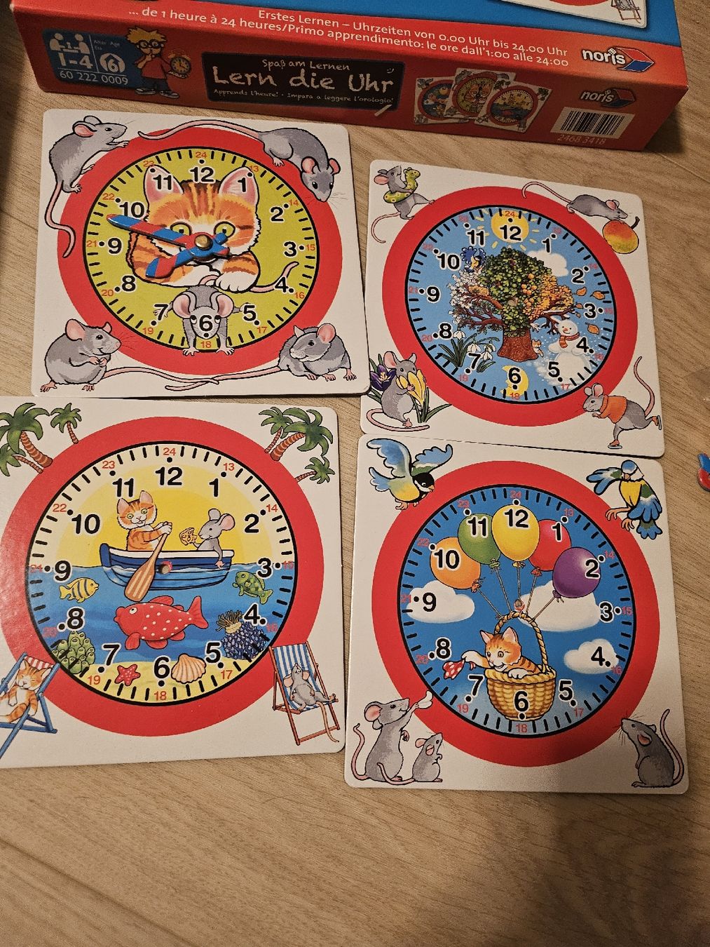 Spiele: Apprends l'heure: Jeu éducatif Noris, complet – Gebraucht aus La Joux FR von car_ck96 1