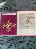 Royal Copenhagen Weihnachtsornament Blume 2000 vergoldet OVP