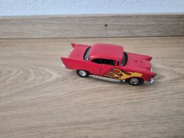 Voiture Miniature Hot Rod Chevy 57 Rouge - Majorette!