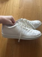 ECCO White Leather Sneakers, Size 42 — Great Condition!