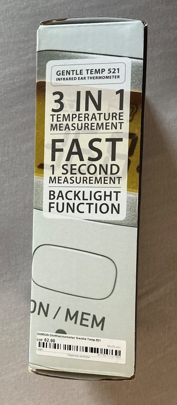 Omron Sonstiges für Haushalt & Wohnen: Fieberthermometer von Omron / 3 in 1 Temperature – Gebraucht aus Stettlen von togram4 5