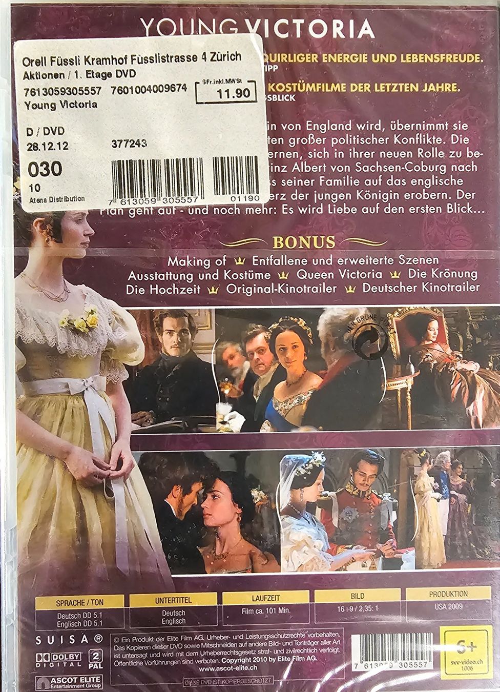 Tutti i DVDs: Young Victoria – Nuovo e nell'imballaggio originale da Wahlen b. Laufen venduto da Cg10 1