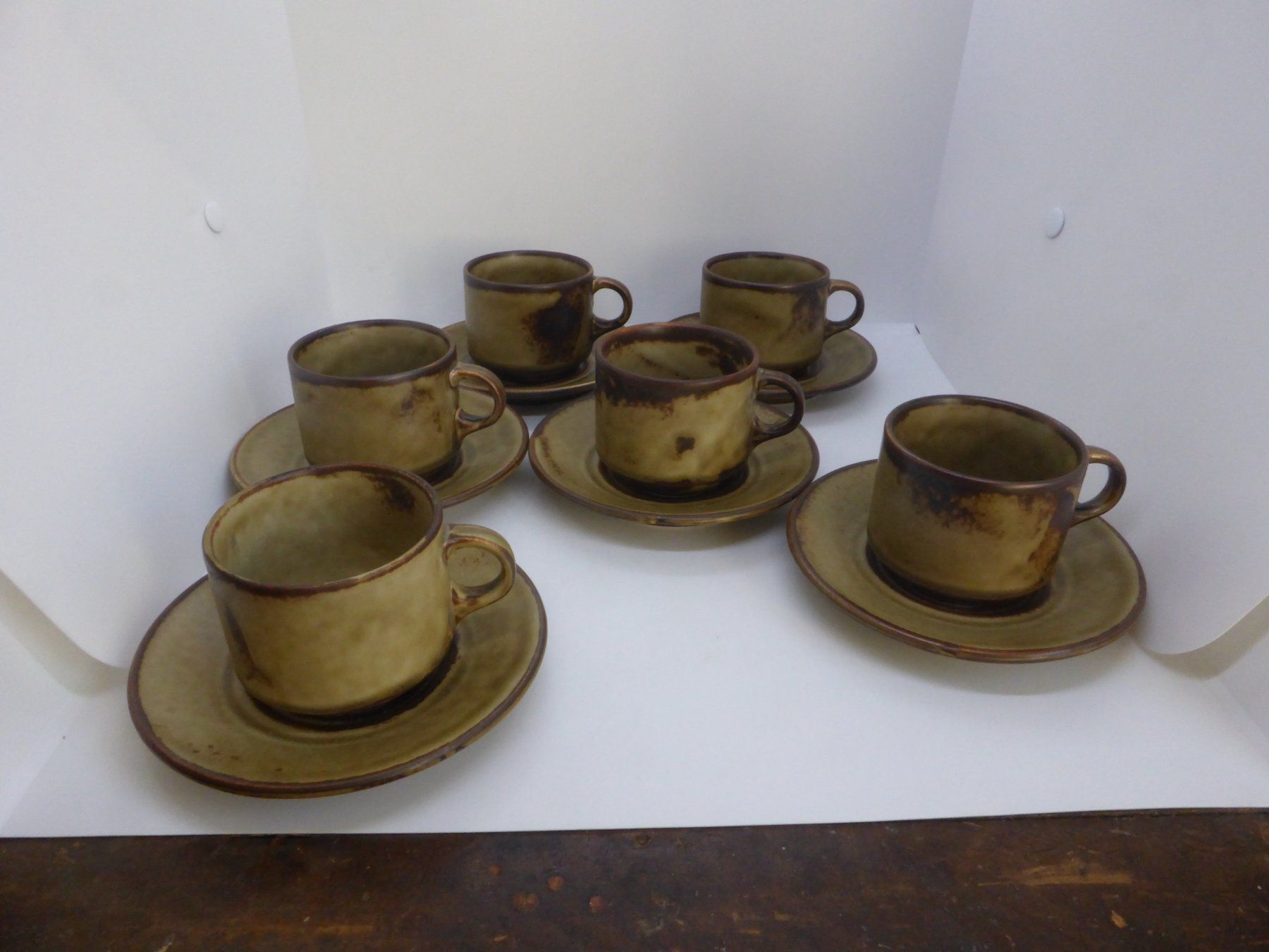 Tassen: Langenthal décor Sahara 6 tasses et soucoupes à café – Gebraucht aus Porrentruy von Kim017 2