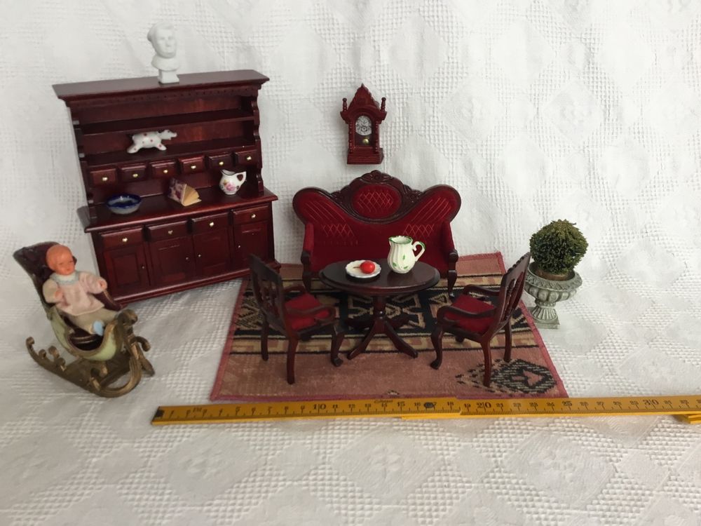 1:12 Puppenhaus Esszimmerstühle - Miniatur Möbel Für Puppenhaus