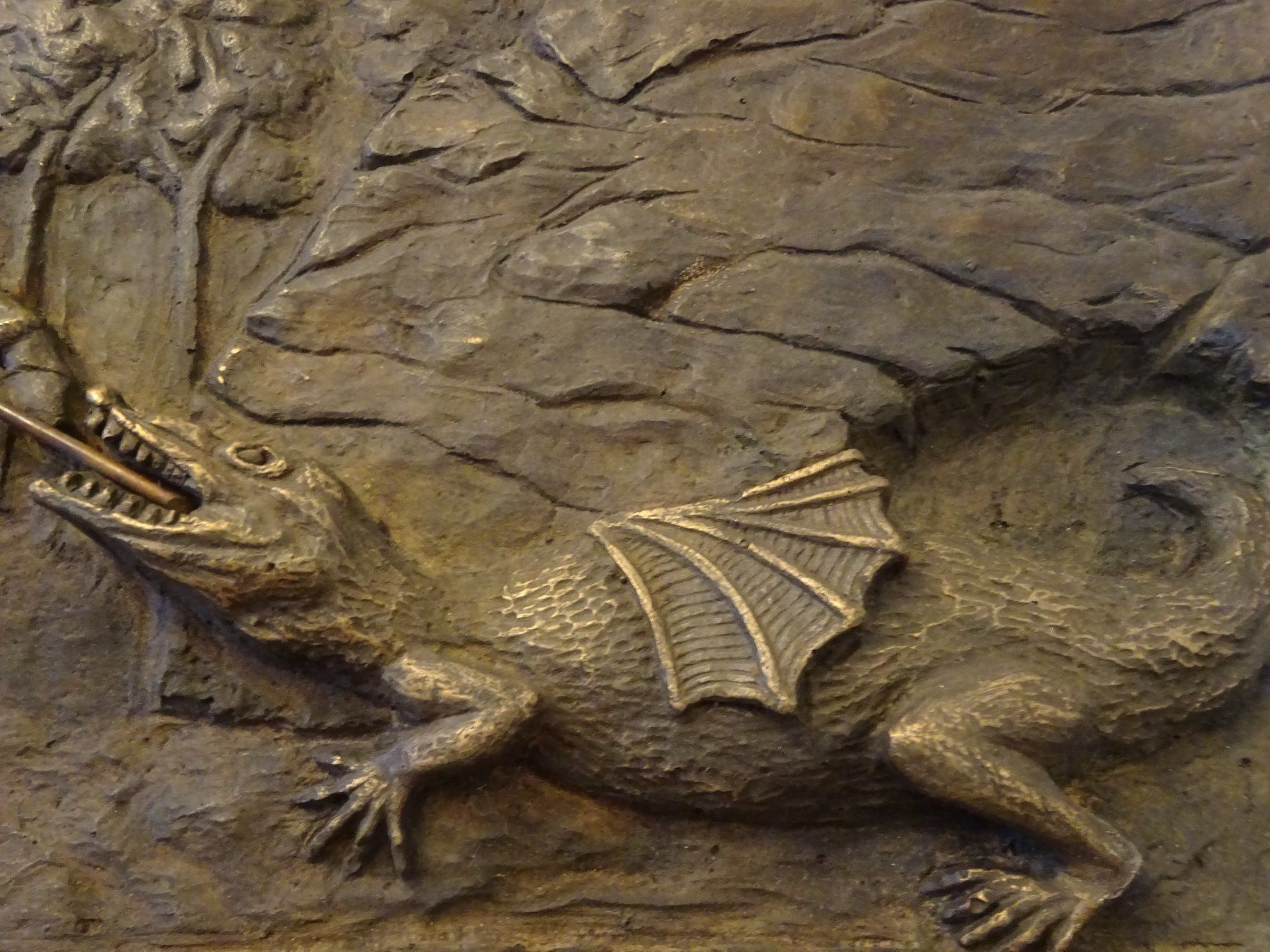 Sculture & Statue: Bronze Ikone /  hl. Georg mit Drache – Nuovo (secondo la descrizione) da Esslingen venduto da eintagammeer 5