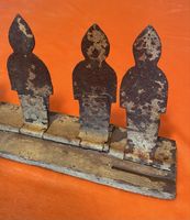 Antik  Eisen Holz Zielscheibe Jahrmarkt