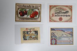 Etiketten Set Wein- und Rumsammlung verschiedene Jahrg.