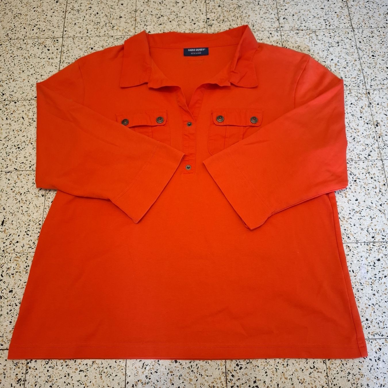 Camicette: Saint James Blouse rouge corail - Taille 48 / L – Nuovo (secondo la descrizione) da Le Locle venduto da QUALI-PRIX 1