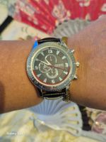 Nouvelle montre homme ATLAS, bracelet cuir noir !